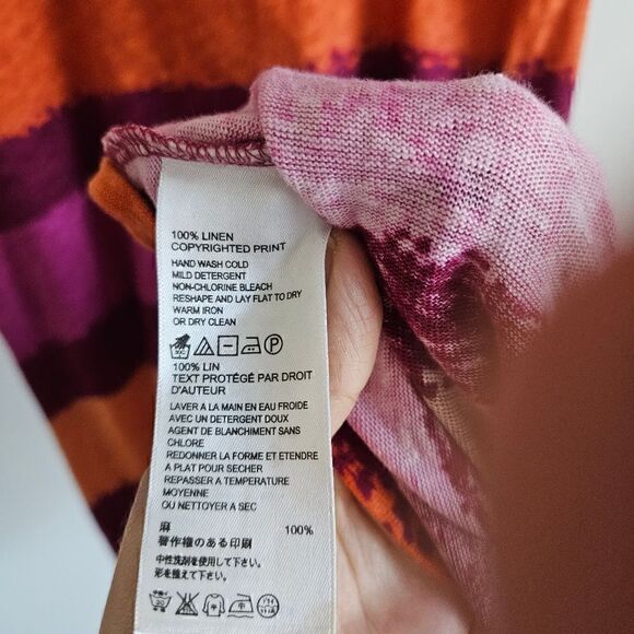 Tommy Bahama Striped Summer %100 Linen Dress - Picture 5 of 6